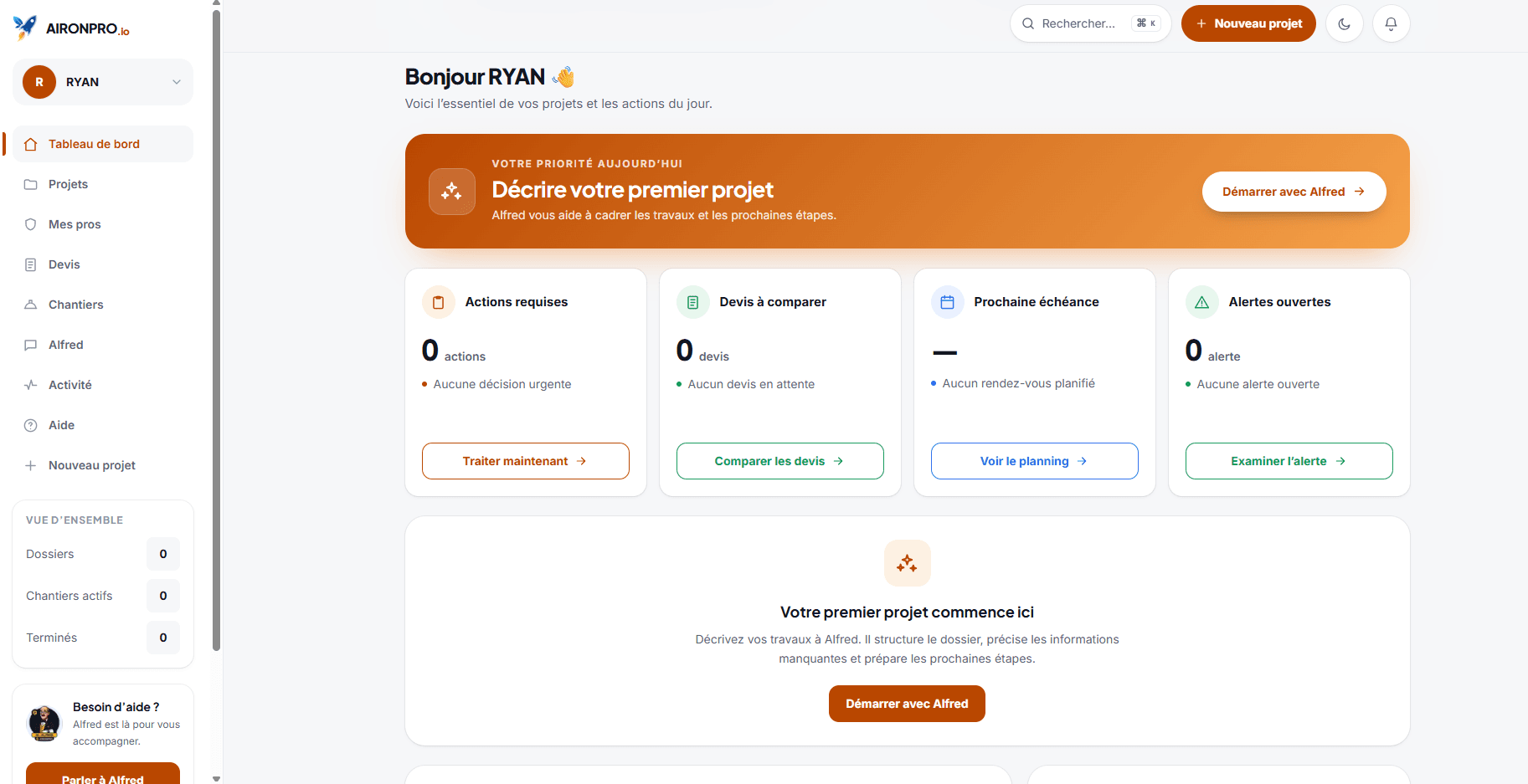 Application métier AironPro
